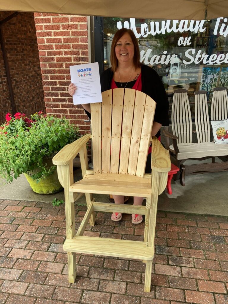 Chair available for Silent Auction from Mountain Time