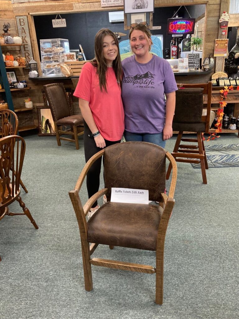 Chair available for Raffle from Mountain Time